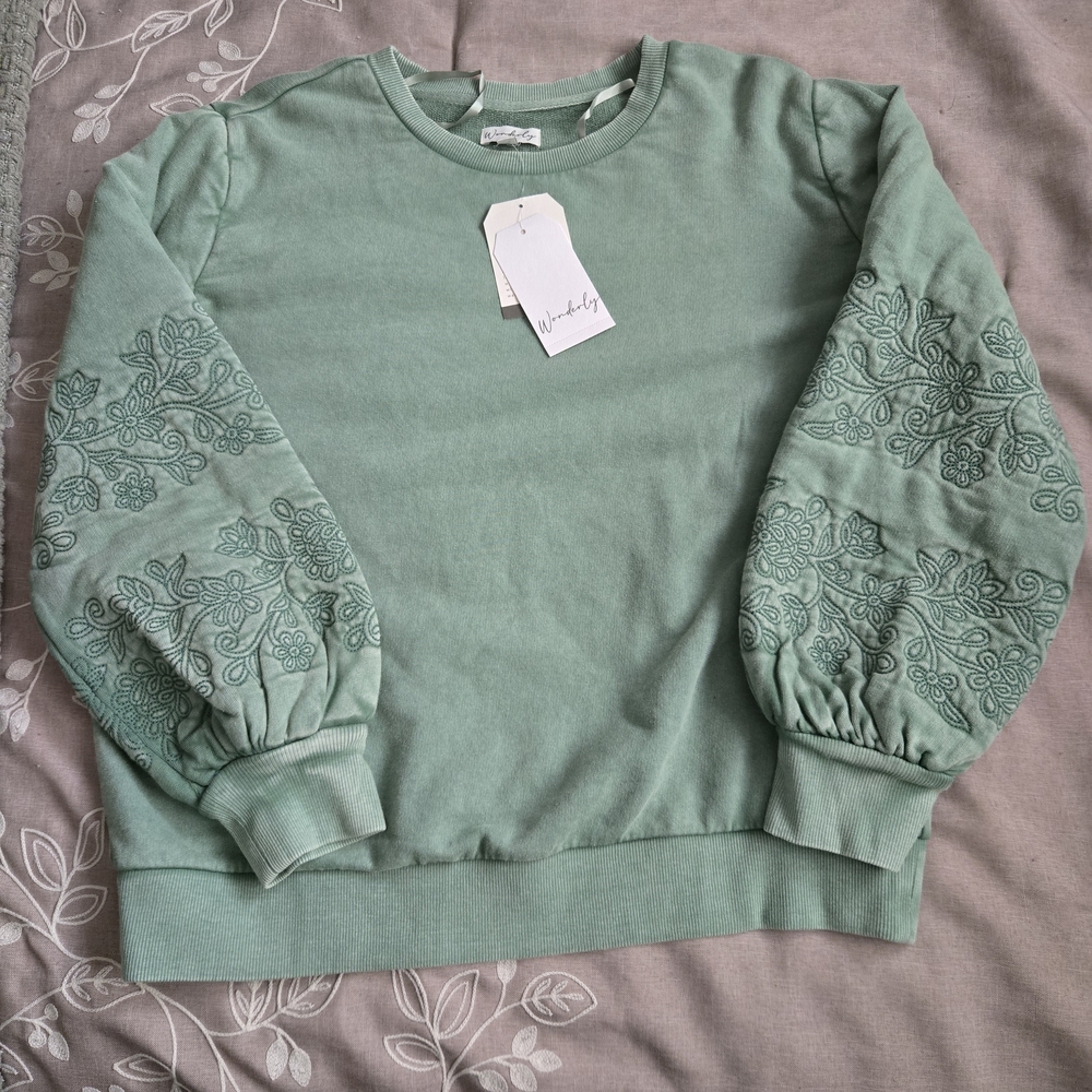 Wonderly Sage Green Knit Top